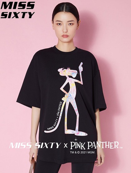 MISS SIXTY 핑크펜더 콜라보레이션 반팔 티셔츠 6N2SJ8300000